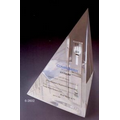5-1/2"x5-1/2"x5-1/2" Acrylic 3-Sided Pyramid Award